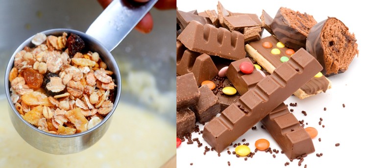Что полезно шоколад или мюсли