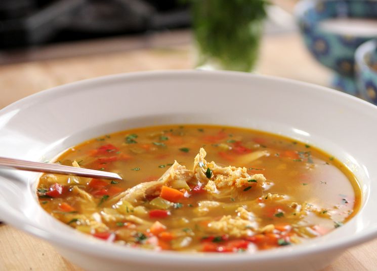 Суп с рисом и курицей пошаговый рецепт с фото